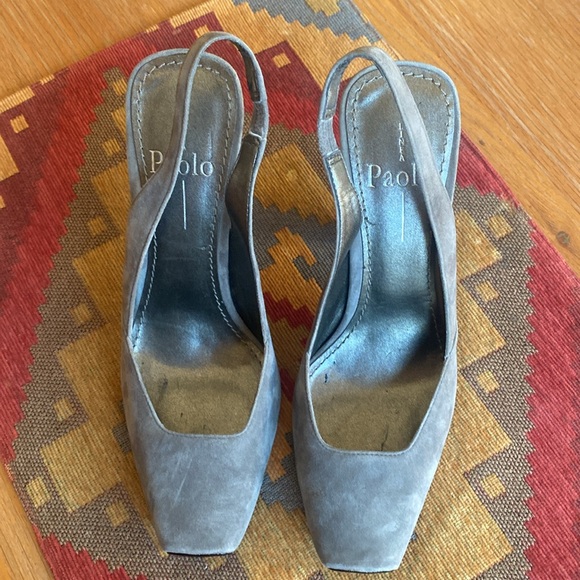 Lines Paolo grey suede pumps - Picture 2 of 5